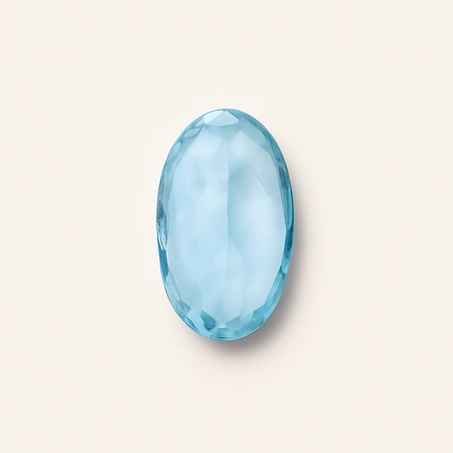 MARCH BIRTHSTONE AQUAMARINE CHARM