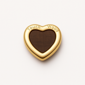 WOOD HEART CHARM