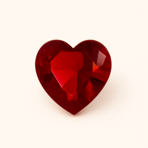 CRIMSON RADIANCE HEART CHARM