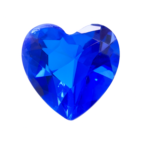 TIFFANY COBALT HEART CHARM