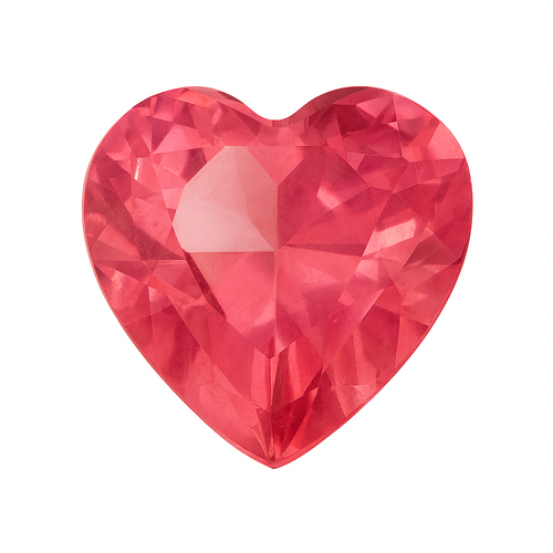 PINK PEARL HEART CHARM